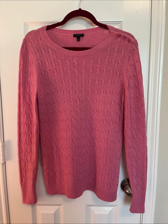 Talbots Sweaters - Talbots Lambswool Blend Cable Sweater